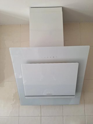 Campana Extractora Infiniton Cristal Blanco