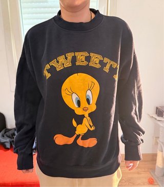 Sudadera Negra Piolín Looney Tunes
