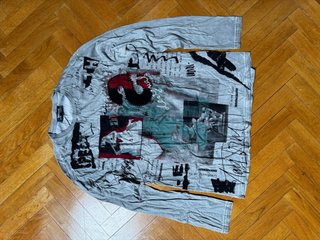 Camiseta Desigual Gris Estampada