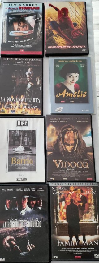 Lote 8 Películas en DVD