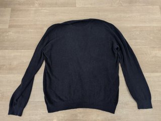 Jersey acanalado algodón azul oscuro Sublevel XXL