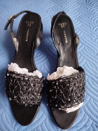 Sandalia tacon Farrutx con cristal talla 38