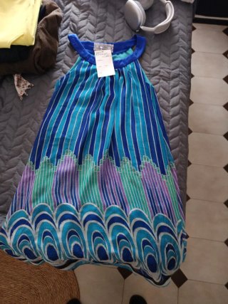 Vestido estampado multicolor