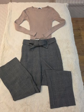 Conjunto Jersey y Pantalones de Vestir Talla S