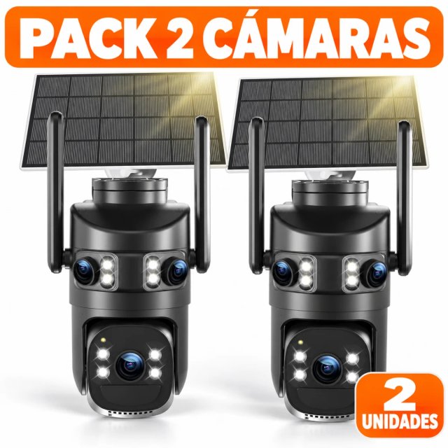 Pack 2 Cámaras Vigilancia WiFi Exterior 2K