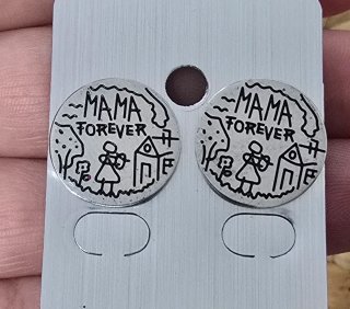 Pendientes de Acero Mamá Forever