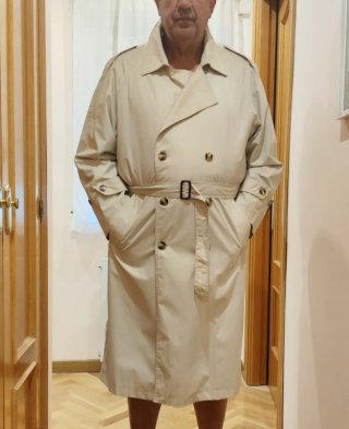 Gabardina de Caballero Beige Talla 52