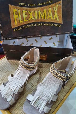 Sandalias de Piel Fleximax