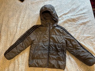Abrigo Adidas Niño Gris Talla 7-8 años