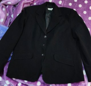 Chaqueta de vestir negra
