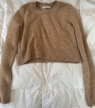 Jersey Stradivarius Marron claro