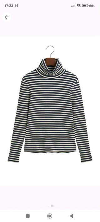 Jersey de cuello alto Gant a rayas