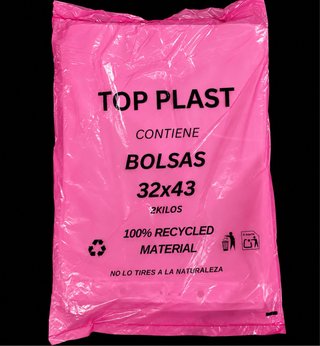 Bolsas de Plástico BLOCK TOP PLAST 32x43