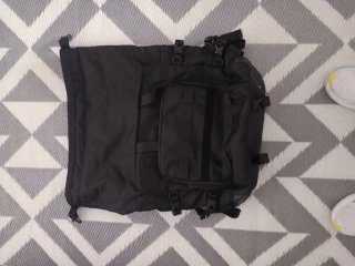 Mochila asiento motocicleta Negra Estilo Urbano