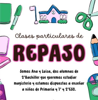 Cartel de clases particulares