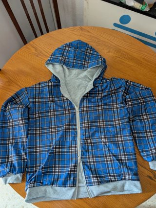 Sudadera Reversible de Cuadros