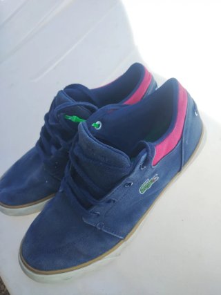 Zapatillas Lacoste Azules y Rosas