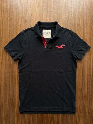 Polo Hollister Negro Talla M