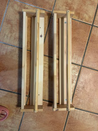 2 Estanterías de Madera maciza
