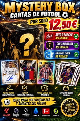 Mystery Box Cartas de Fútbol