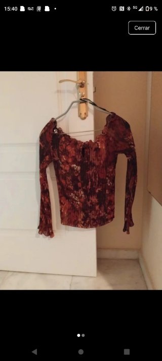 Blusa de manga larga estampada
