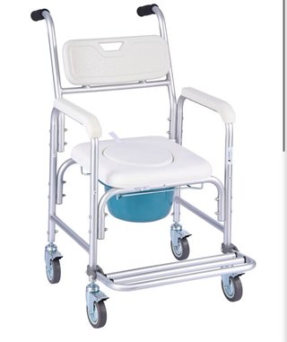 Silla de Baño Portátil VEVOR con Ruedas