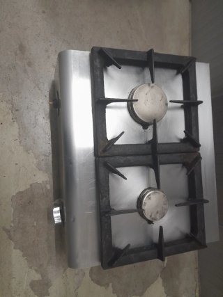 Cocina de gas de 2 fuegos