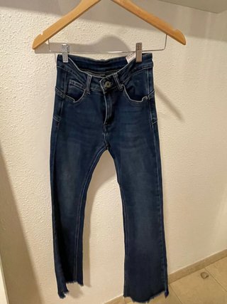 Pantalones Vaqueros Azul Marino Ajustados
