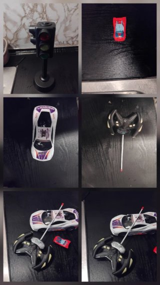 Pack de coches de juguete con mando y semáforo