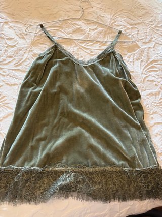 Camiseta de tirantes de terciopelo