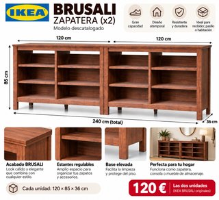 Set de 2 Zapateros IKEA Brusali