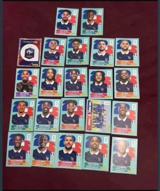 Lote 22 Cromos Selección Francia Mundial lee envio
