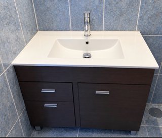 Mueble de lavabo con encimera 80cm