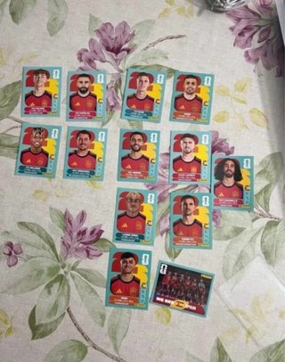 Lote 12 Cromos Selección España Mundial 2026 lee