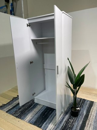 Armario de Dormitorio 2 Puertas Blanco