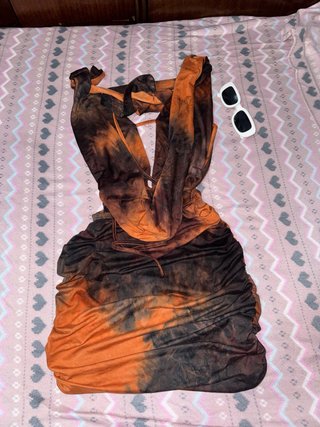 Vestido corto estampado