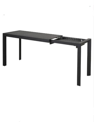 Mesa de Aluminio Negra Extensible para exterior