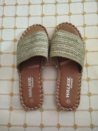 Sandalias de esparto Walkx verdes