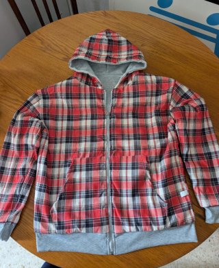 Sudadera Reversible de Cuadros