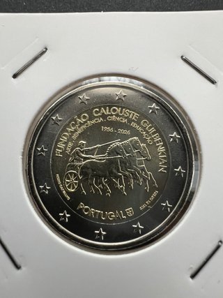 Moneta 2 Euro Portogallo Calouste Gulbenkian