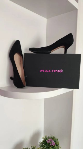 Zapatos Salón Negros Malipiú Talla 37