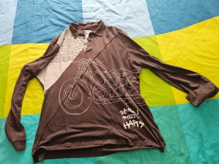 Polo de manga larga con estampado