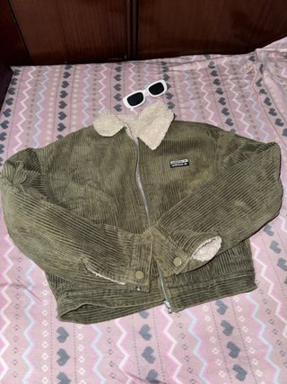 Chaqueta Adidas de pana verde