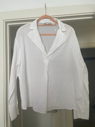 Blusa blanca Zara nueva talla XL
