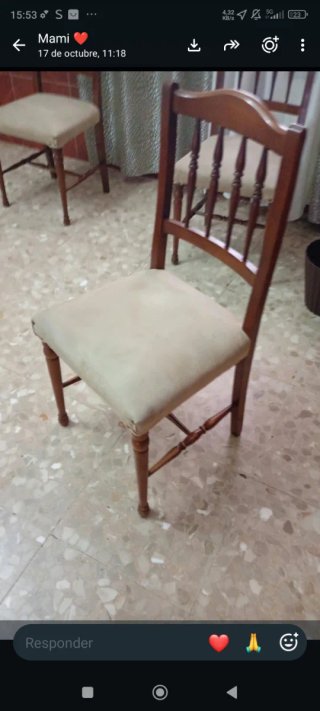 Silla de comedor de madera