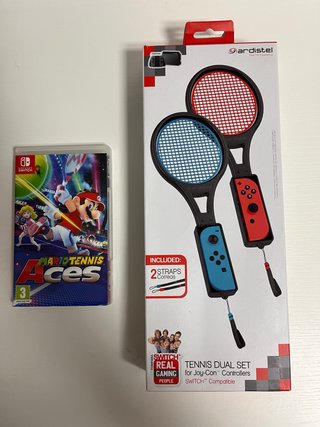 Mario Tennis Aces + Raquetas Switch precintadas