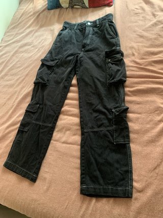 Pantalones Cargo Negros