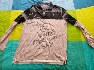Polo de Manga Larga Estampado