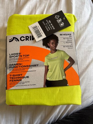 Camiseta Técnica Mujer Crivit Amarilla