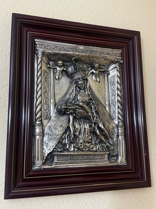 Cuadro Virgen del Camino en Relieve